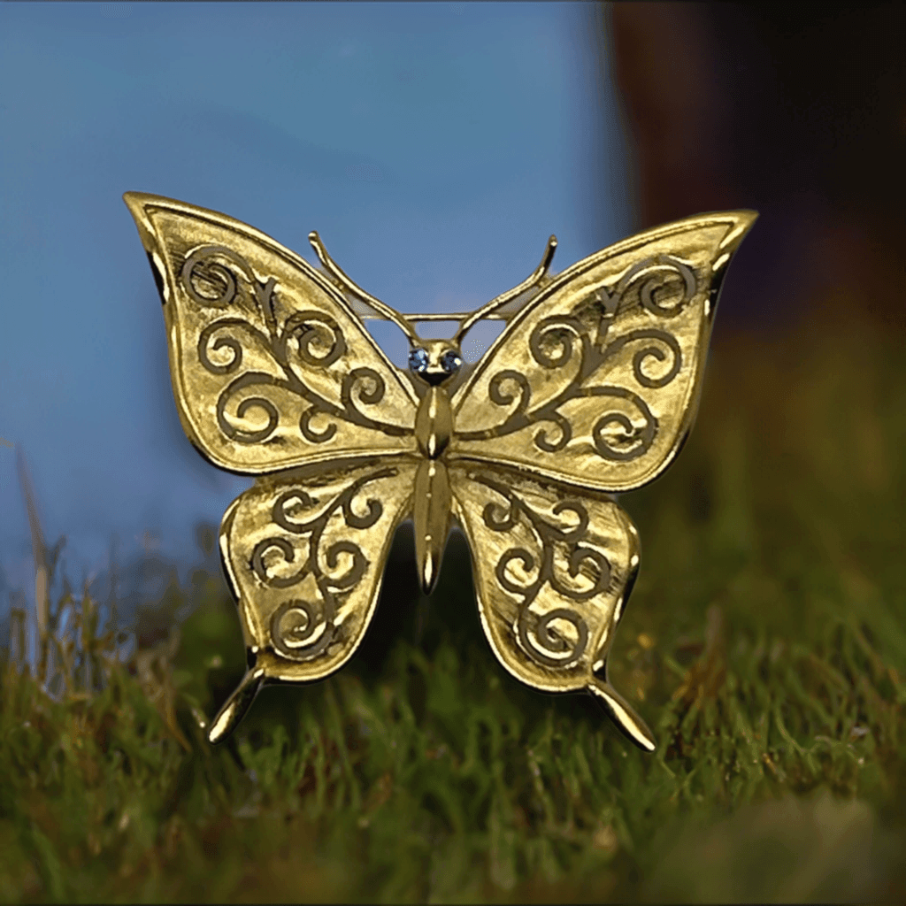 Trifari 2025 butterfly necklace