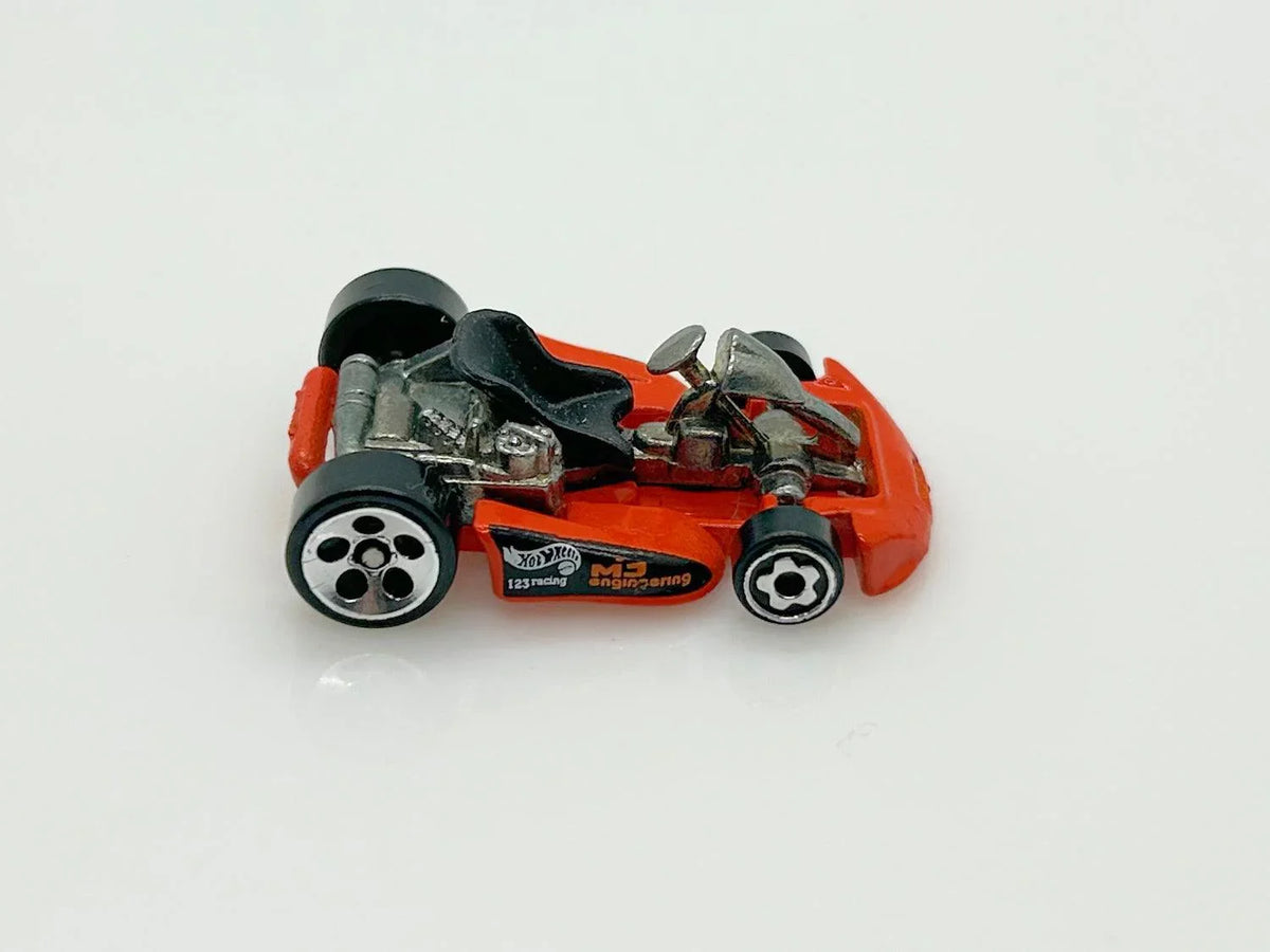 T.N. LITE-O-WHEEL GO KART ビンテージ玩具 Don't Miss Out-Hot Wheels Orange Go Kart (1999) - Lamoree's
