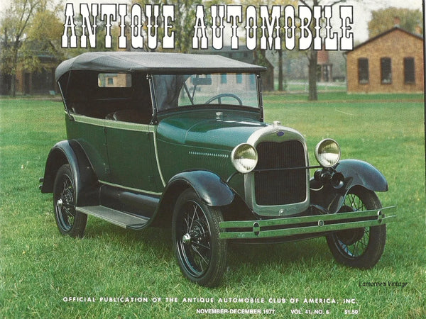 Antique Automobile Magazine November December 1977