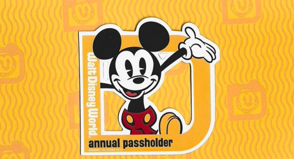 Walt Disney World Annual Passholder program, featuring Mickey Mouse and the slogan "A different kind of magic awaits".Promotional postcard for new or renewing Annual Passes.