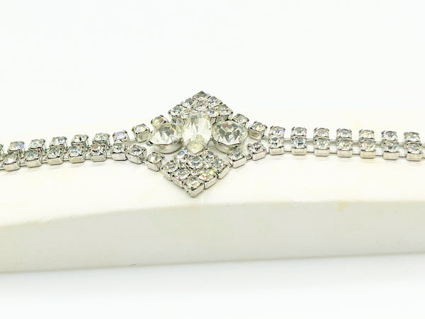 Vintage Standout Sparking Rhinestone Demi Parure