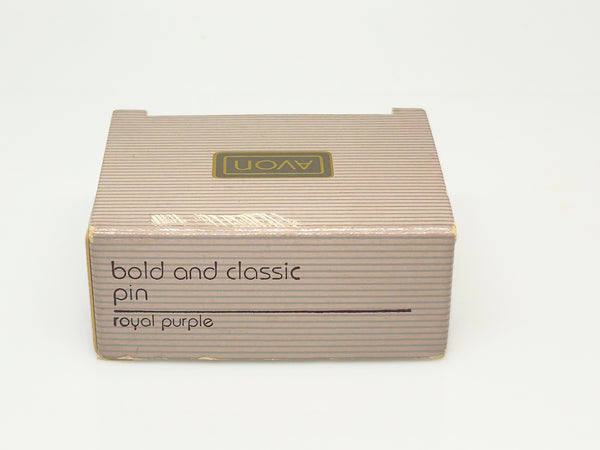 Perfect for vintage Avon enthusiasts: our Bold and Classic Medieval Style Pin with Purple Stone provides timeless elegance and bold sophistication. Shop today!