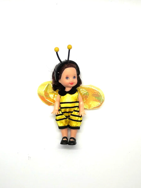 2001 Mattel Kelly Club Bumblebee Melody doll. &nbsp;Mattel (Kelly Club/Li'l Friends of Kelly). She wears a yellow and black striped bumblebee bodysuit with matching antenna headband and yellow wings