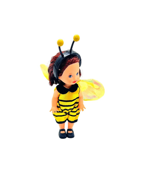 2001 Mattel Kelly Club Bumblebee Melody doll. &nbsp;Mattel (Kelly Club/Li'l Friends of Kelly). She wears a yellow and black striped bumblebee bodysuit with matching antenna headband and yellow wings