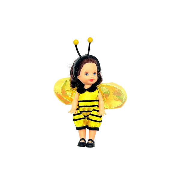 2001 Mattel Kelly Club Bumblebee Melody doll. &nbsp;Mattel (Kelly Club/Li'l Friends of Kelly). She wears a yellow and black striped bumblebee bodysuit with matching antenna headband and yellow wings
