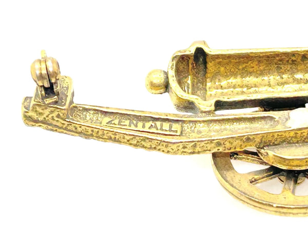 Perfect for vintage jewelry collectors: our vintage cannon brooch provides finely detailed design with a sizable turning wheel. Shop today!