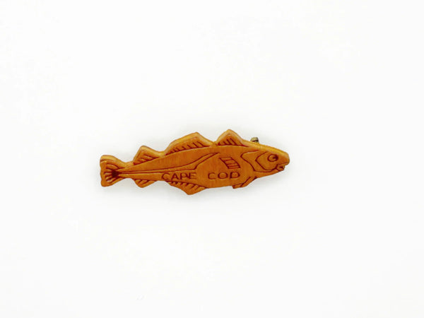 Vintage Fish Shaped Cape Cod Souvenir Pin