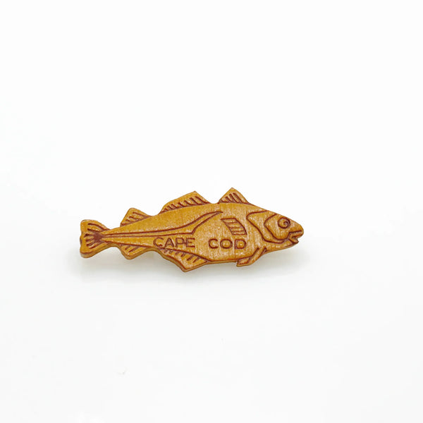 Vintage Fish Shaped Cape Cod Souvenir Pin
