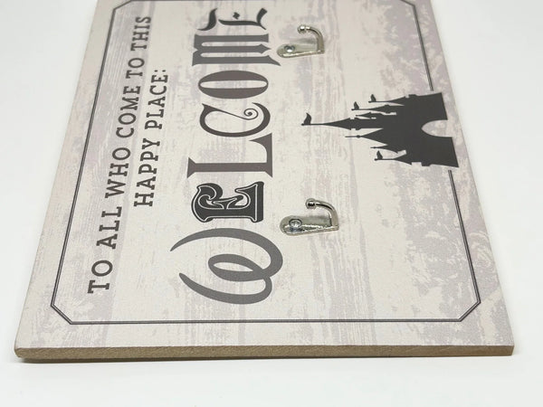 Disney Welcome Sign Disney Castle Welcome Sign Key Leashes Hook