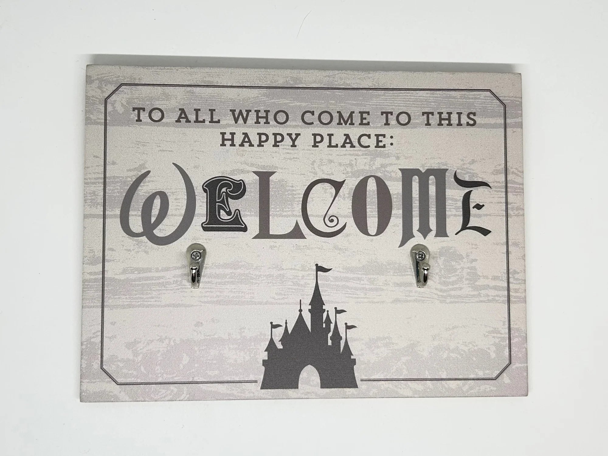 Disney Welcome Sign Disney Castle Welcome Sign Key Leashes Hook