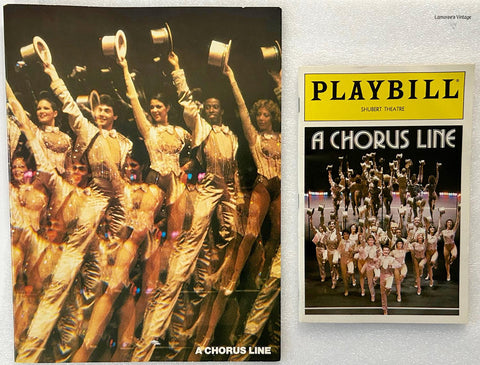 Chorus Line Playbill Souvenir Program 1980s New York Shakespeare Festival - Lamoree’s Vintage