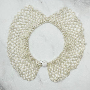Dainty and Unusual Vintage Seed Pearl Collar - Lamoree’s Vintage
