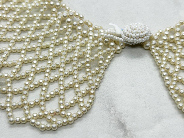 Dainty and Unusual Vintage Seed Pearl Collar - Lamoree’s Vintage