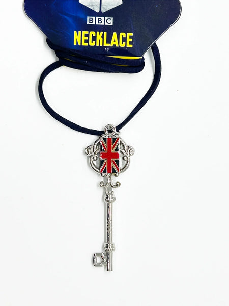 Perfect for Doctor Who fans: our Doctor Who TARDIS and Union Jack Antique Key Necklace provides a unique reversible pendant design. Shop today!