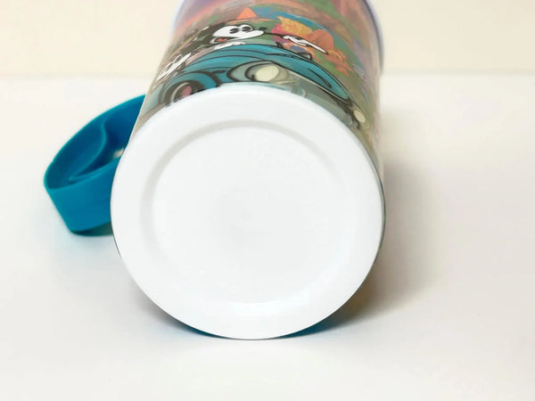 Disney World mug with cartoon characters and colorful design on a white background
