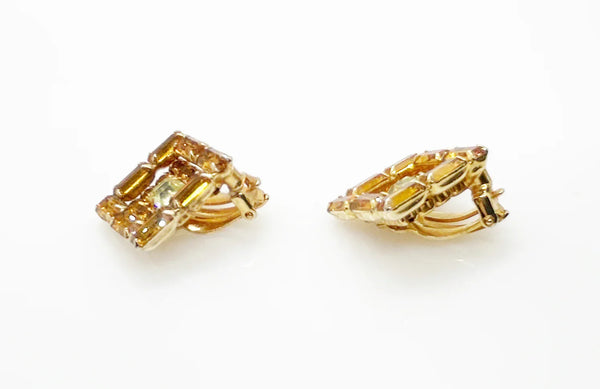 Perfect for vintage jewelry lovers: our Vintage Layered Golden Square Rhinestone Earrings provide timeless elegance with layered golden rhinestones. Shop today!