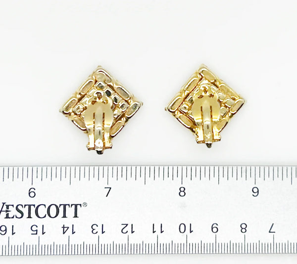 Perfect for vintage jewelry lovers: our Vintage Layered Golden Square Rhinestone Earrings provide timeless elegance with layered golden rhinestones. Shop today!