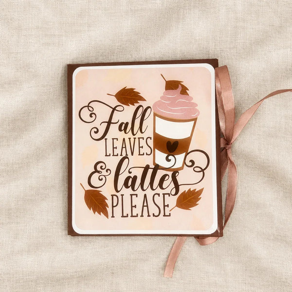 Fall Leaves & Lattes Please Autumn Mini Scrapbook Album