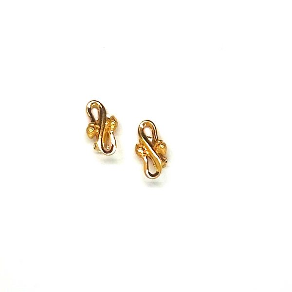 Double Knot Acorn Fendi Clip on Earrings