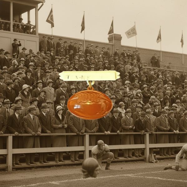 Perfect for 1930s football fans: our Vintage 1930s Football Fan Brooch provides a charming, playful accessory to showcase your football spirit. Shop today!