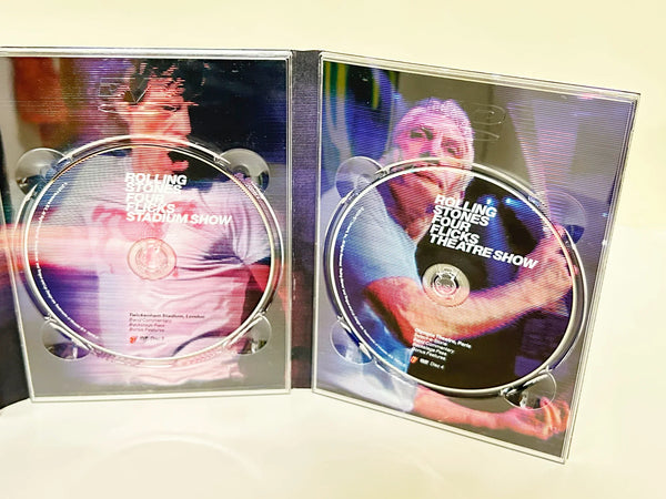 Perfect for Rolling Stones fans: our Rolling Stones- Four Flicks Tour DVD Set (2003) provides 9+ hours of career-spanning Licks World Tour concert footage & documentary. Shop today!