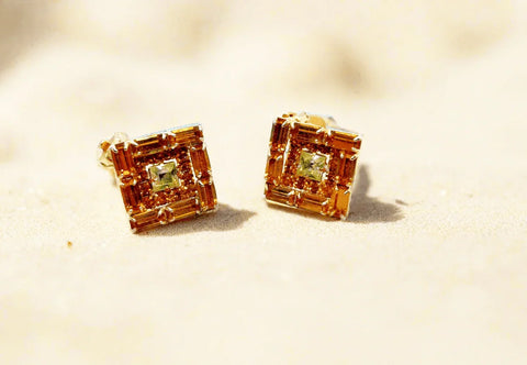 Perfect for vintage jewelry lovers: our Vintage Layered Golden Square Rhinestone Earrings provide timeless elegance with layered golden rhinestones. Shop today!
