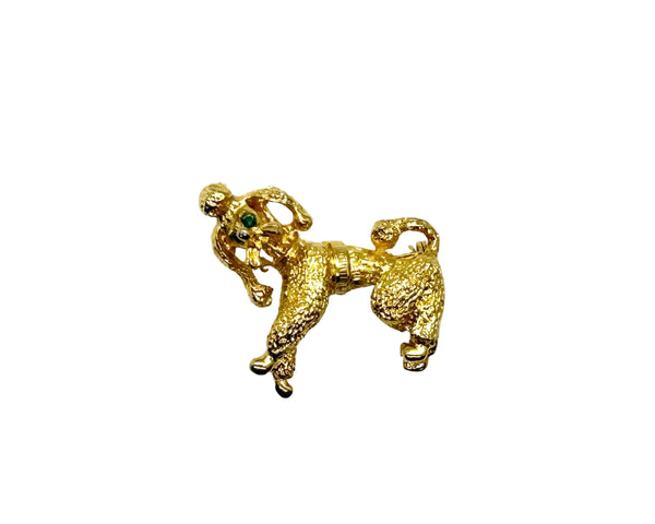 Imagine adding a touch of timeless charm and playful elegance to your everyday outfit with a vintage dog brooch that captures hearts at first glance. This delightful gold poodle brooch brings a sense of whimsy and nostalgia, evoking feelings of warmth and joy every time you wear it.