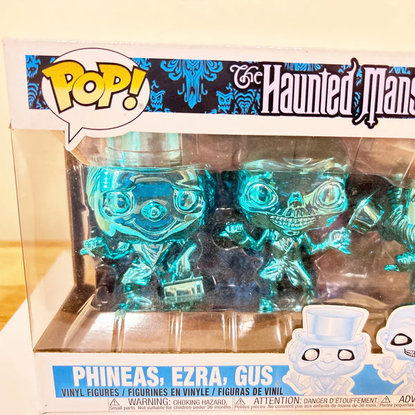 Funko pop! Disney Haunted Mansion Three pack Target Exclusive (NRFB) - Celebrate the 50th Anniversary with chrome blue Hitchhiking Ghosts. Limited edition collectible. Shop now!