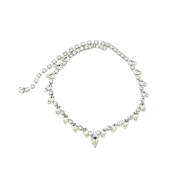 Discover the magic of this stunning vintage Superb Kramer Rhinestone Necklace, where icy brilliance meets timeless elegance. 