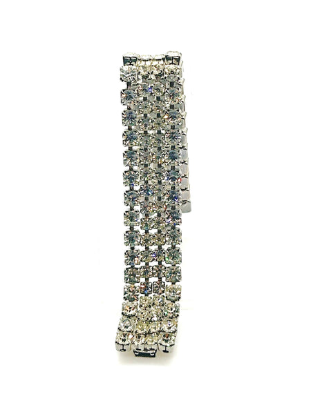 Four Row Vintage Rhinestone Bracelet