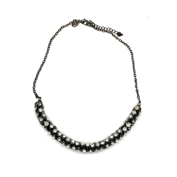 Perfect for those who appreciate quality craftsmanship: our Rolling Rhinestone Flexible Rhinestone Necklace provides elegant sparkle. Shop today
