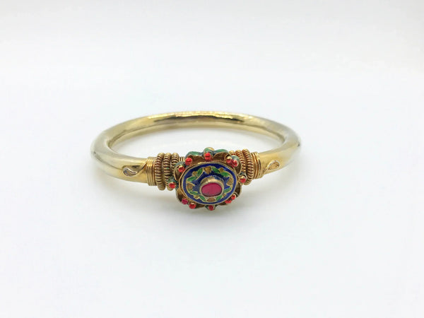 Enamelled Bracelet: Vintage Indian Style | Mughal Bangle