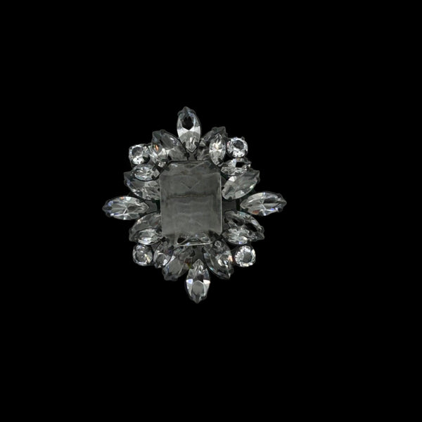 Large Scale Vintage Rhinestone Crystal Brooch - Lamoree’s Vintage