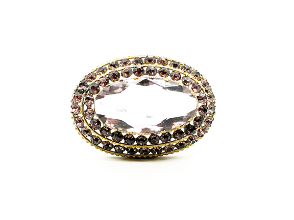 Perfect for collectors seeking distinctive vintage brooches: our Vintage Lavender and Purple Layered Brooch provides timeless elegance and a bold statement. Shop today!