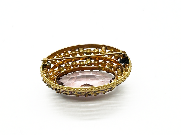 Perfect for collectors seeking distinctive vintage brooches: our Vintage Lavender and Purple Layered Brooch provides timeless elegance and a bold statement. Shop today!