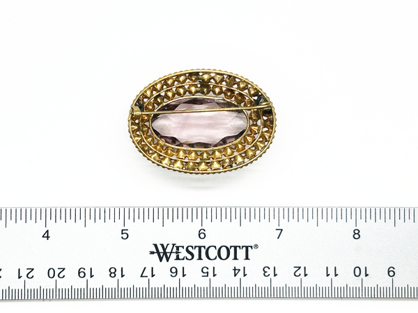 Perfect for collectors seeking distinctive vintage brooches: our Vintage Lavender and Purple Layered Brooch provides timeless elegance and a bold statement. Shop today!