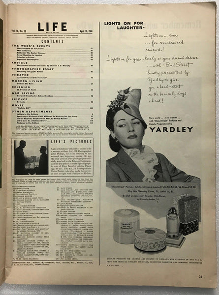 Life Magazine, April 10, 1944 - Lamoree’s Vintage