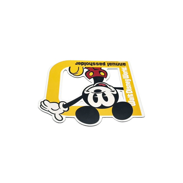 Celebrate your Walt Disney World Annual Passholder status with this exclusive and collectible Mickey Mouse magnet from 2021. Perfect for showing off your membership on cars or refrigerators