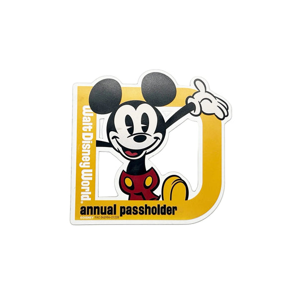 Celebrate your Walt Disney World Annual Passholder status with this exclusive and collectible Mickey Mouse magnet from 2021. Perfect for showing off your membership on cars or refrigerators