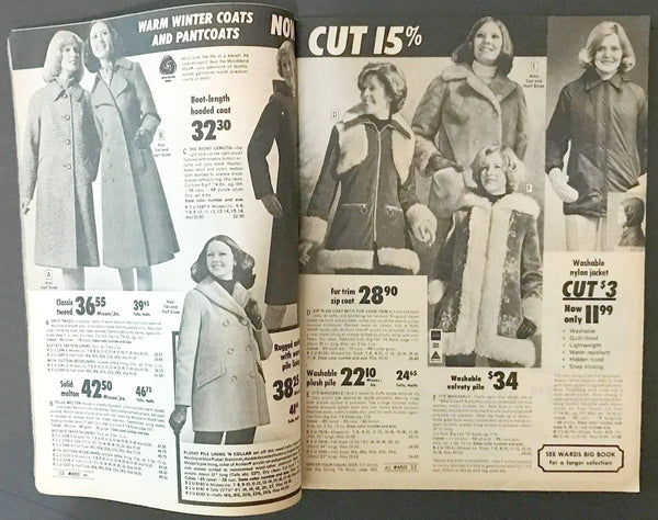This March 1975 Winter Sale catalog is a treasure trove of bygone products, prices that'll make you weep, and fashion choices that now range from "actually back in style" to "what were they thinking?!"