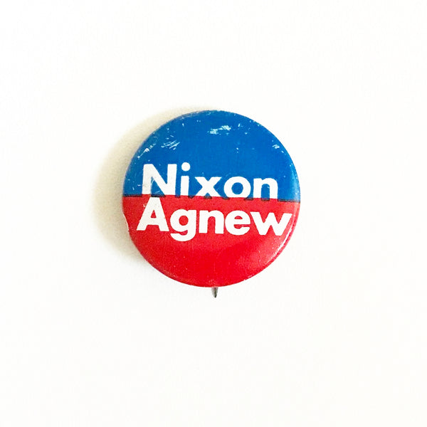 Nixon-Agnew Pin Back 1972 Presidential Campaign