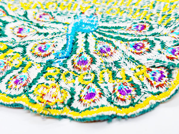 Celebrate Girl Scout heritage with this authentic vintage Pavonia Council patch from Hudson County, New Jersey. The striking peacock design served as the council's proud symbol, representing the organization's values and spirit. 