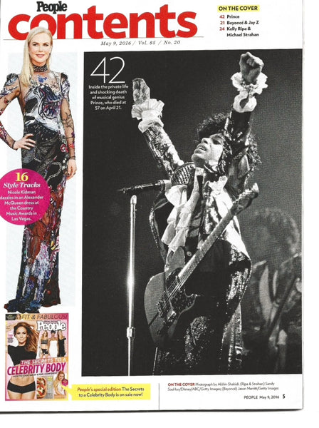 People Magazine Prince Commemorative Tribute, Beyonce (May 2016)