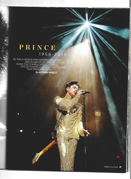 People Magazine Prince Commemorative Tribute, Beyonce (May 2016)