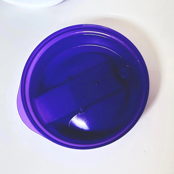 Walt Disney World 100th Anniversary Resort Refillable Tumbler Cup Mug featuring a vibrant purple design, released in 2023 for the "100 Years of Wonder" celebration. 