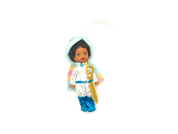 Vintage 1999 and 2001 Mattel Barbie Kelly Club 4-inch dolls lot featuring storybook and holiday characters, including Munchkins, a Toy Soldier, and candy-themed outfits with miniature accessories