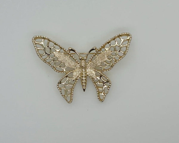 Sarah Coventry Gold Tone Madame Butterfly Brooch (1971) - Lamoree’s Vintage