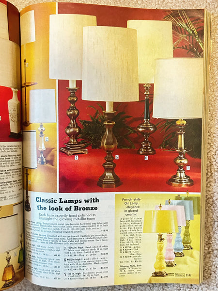 Buckle up for a wild ride through 1974 with this gloriously thick Sears catalog—all 1427 pages of it! This spring-to-summer edition is basically a time machine disguised as a shopping guide, packed with the most wonderfully outrageous fashions, furniture, and gadgets that defined the decade