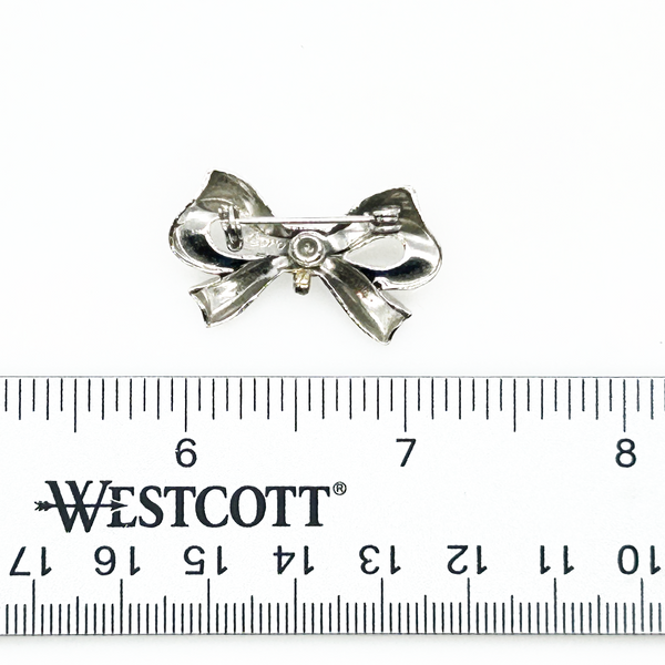 Small Vintage Coro Silver Bow Pin