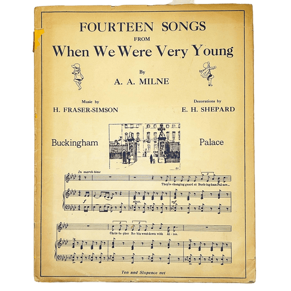 Songs from “When We Were Very Young” by A.A. Milne (1947) Music Book - Lamoree’s Vintage